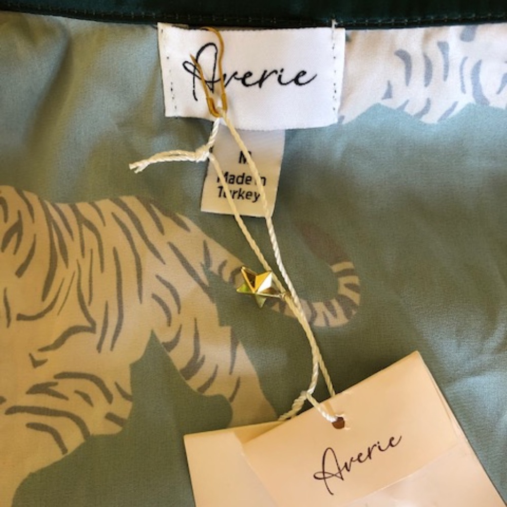 NWT AVERIE GREEN TIGER PAJAMAS - Picture 6 of 7